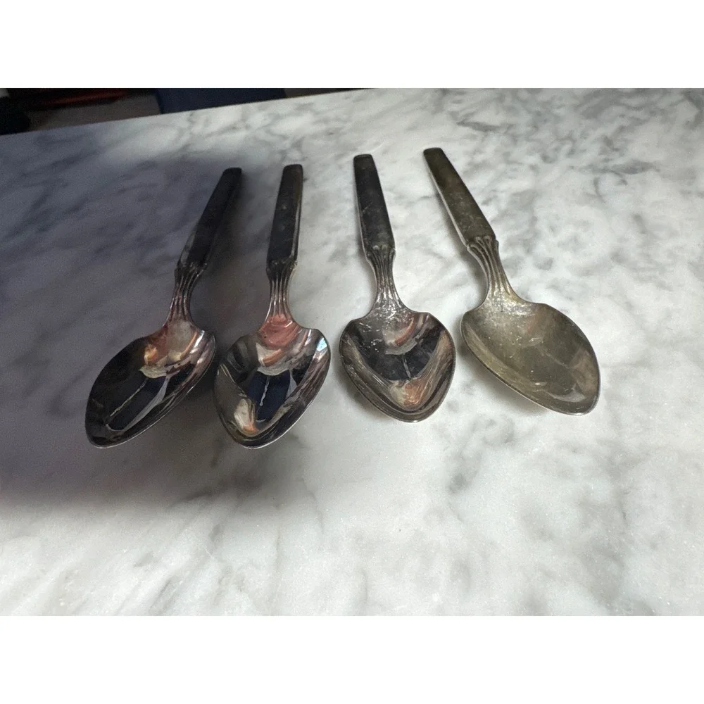 Oneida Community Twilight Silverplate Fruit Orange Spoons Set of 4 Vintage 1956